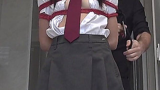 Shibari Video - Asian Schoolgirl in Ropes Gets Magicwanded