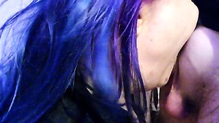 German Tattooed Amateur in Rough Hardcore Blowjob