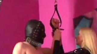 Humiliating red ass whipping