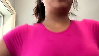 Great Big Boobs On Masturbating Redhead
