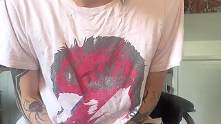 Skinny Goth Huge Belly Rapid Pregnancy at the Doctors Office