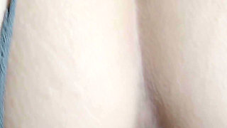 I Don't Have Time to Take off My Panties, I Ride Him Backwards and Make Him Cum on My Tits
