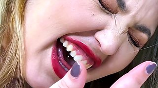 Giant Mistress teasing microhuman