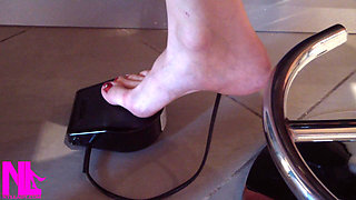 Me Sewing Barefoot on My Sewing Machine