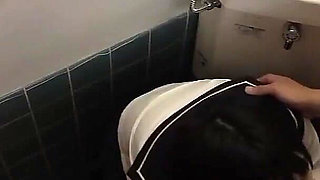 College Girls Footage of Sex in the Restroom 3-7