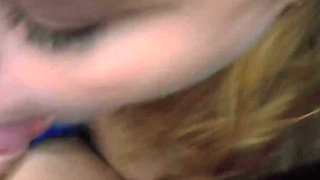 Flashing Big Tits and Sucking Cock