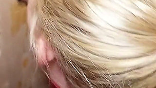 Gloryhole Challange with German Ginger and Latina Teen with Stranger Guys