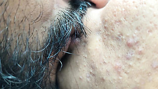 Neck Kiss With Lip Lock In Nighty - Hot Indian Girlfriend Romance