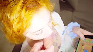 Roommate Distraction Gone Wild: Hard Fuck & Cum Swallow