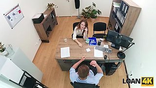 Una Fairy Hot Office Sex - Russian Teen Fucks Stranger on Desk