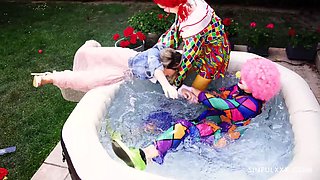Clown Prank with a Happy Ending! Leninca Crowne, Karina King, Charlie Dean for SinfulXXX