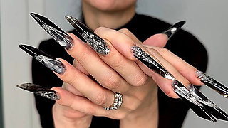 Long Nails, New Shape and New Length - Gothic Almond