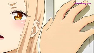 Nude anime cutie mounts BOYFRIEND in bathtub for deep grubby polish (Sensational) ENG Subbed