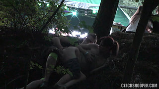 Czech Snooper 4 Festival Slut Fucked in Public During an Exhibitionist Hookup!