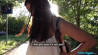 Public agent - Chloe Lamour and her enormous gorgeous titties fucked outdoors