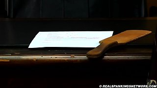 Fetish brunette bitch sucks on cock