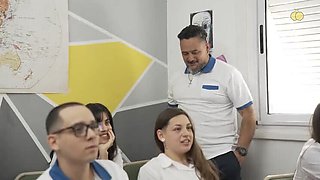 Teachers Punish Student After Hours for Bad Behavior – Hard Fuck in Uniform