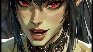 Just Some Female Orc Show Boobs, Ai Animation