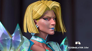 Emma Frost - Realistic 3D Blowjob