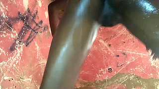 Hot Ebony Babe Dancing POV Stunning Front and Back View