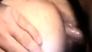 Bareback Black Amateur Takes Thick Sticky Cream Pie