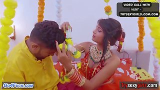 Newlyweds ignite fiery passion on their first sultry night