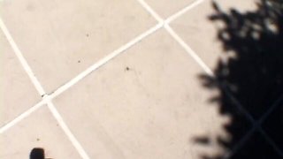Radiant Little April at feet trailer