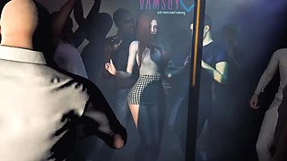 Hot Asian teen gets fucked hard in club by BBC - tight pussy action