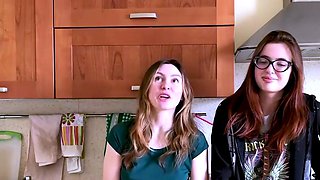Two inexperienced dark haired stunners love spicy spanking