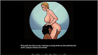 Getting a titjob at the nude beach