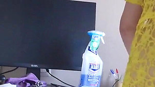 Cleaning the Table Without Underwear