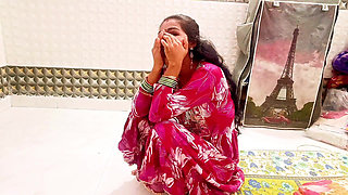 Hot Indian Girl in Traditional Dress Sucks & Gets Fucked From Behind