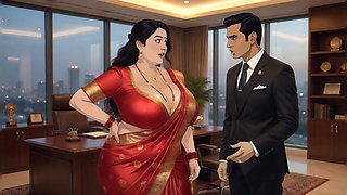 Desi Indian Shweta Bhabhi Having Sex at Office with Hindi Audio Animation Video