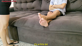 My Cuckold Gets His Dick Super Hard When I Tell Him That My Boss Fucked My Ass