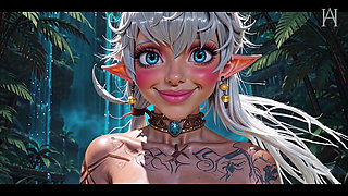 ATKINS HEAVEN - Horny Tribal Elf Discovered In The Jungle Gets A Huge Creampie