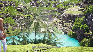 Lara Croft  Ride on statue cock for unlock tomb door. by Animo Pron