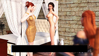Three Lesbian 18 Plus Petite Stepsisters Having Threesome Sex