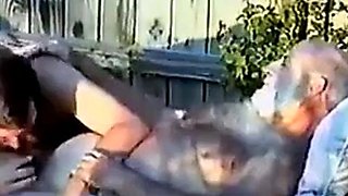 Young Man Sucks Off a Hairy Grandpa