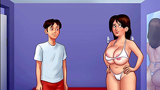 Fucking cartoons, big tits natural, video game