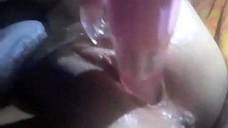 Squirting Creamy Dildo Fuck