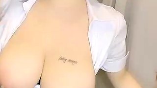 Big boobs milf masturbates with her dildo