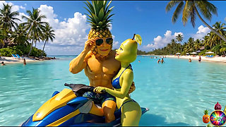 Episode 4 - Cute Pineapple Girl and Sweet Avocado Man Sharing Gentle Tropical Moments AI Hentai