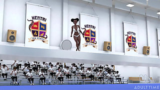 Hentai Sex College 2nd Semester Part 2 - Big Titty Hentai Babes Scissor After Their Competition