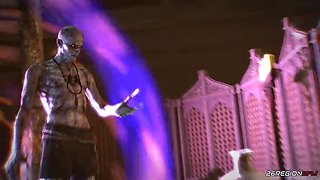 The Witcher Triss Rides Monster Cock in 3D Animation