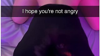 Snapchat Of Cheating 19 Years Old Slut For Cuckold With Creampie And