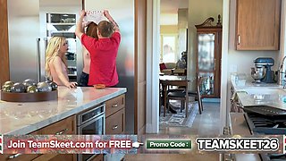 For this goofy stepfamily, porn is on the table 24/7, so they fuck whenever they want