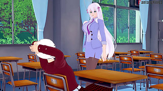 Rossweisse almost catch me fucking Akeno - DXD NTR Madness Series