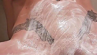 Campground Shower & Shave: Silky Smooth Legs and Bare Pussy Reveal!