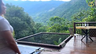 POV: Colombian lets Airbnb host fill her pussy with cum (creampie)