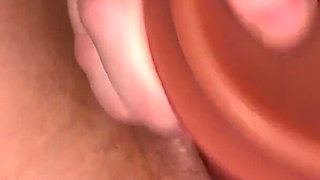 Girl with Tight Pussy Gets Big Dildos on Herself and Has a Plentiful Squirt
